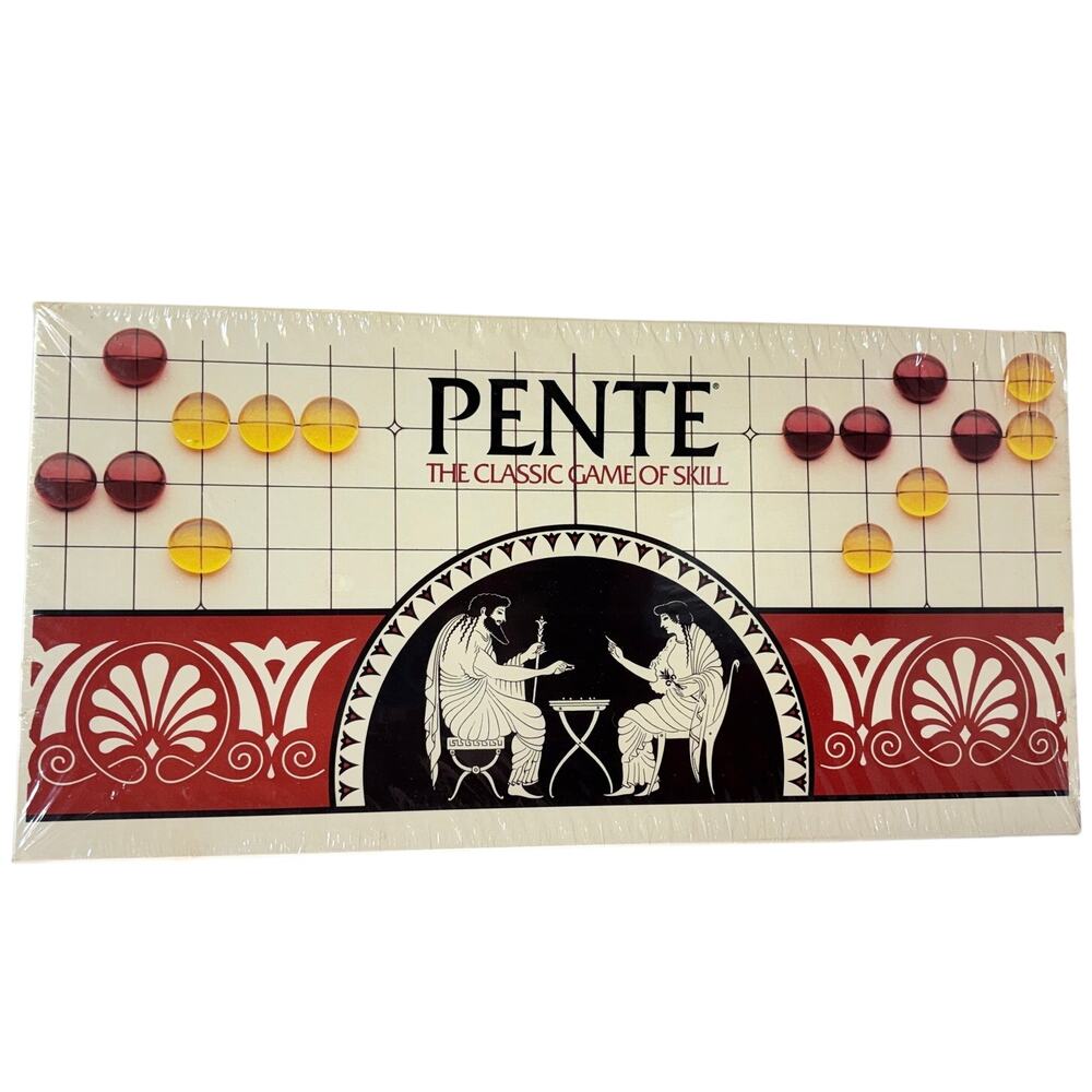 Pente The Classic Board Game Of Skill 1984 Parker Brothers Sealed Glass Stones